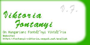 viktoria fontanyi business card